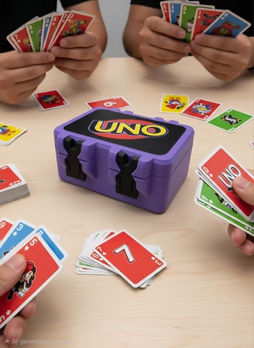 Uno card storage box - storage, 3d