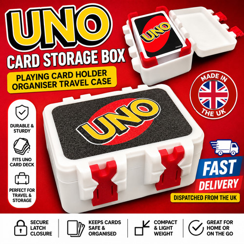 Uno card storage box - uno, playing
