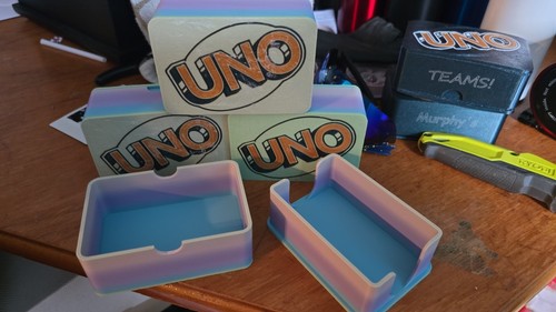 Printed uno card box - printed,